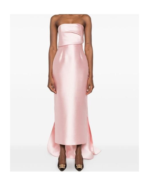 Solace London Pink Rina Maxi Dress