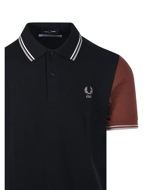 Comme des Garçons Black Short-Sleeved Polo Shirt for men