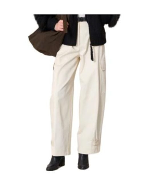 P.A.R.O.S.H. White Cargo Trousers