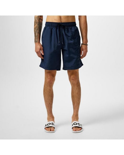 Boss Blue Sports Shorts for men