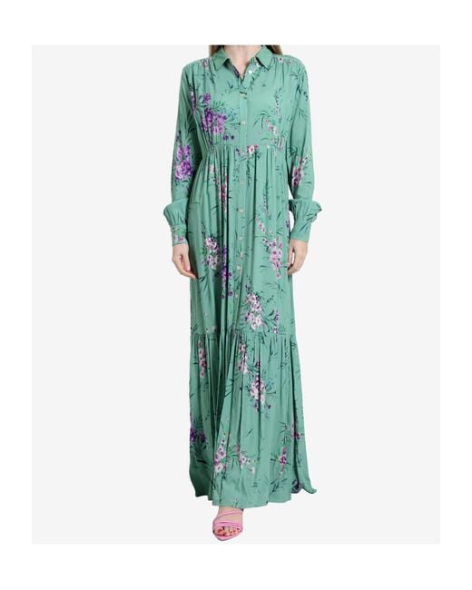 Aniye By Green Printed Pattern Dress