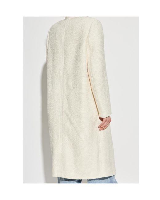 Isabel Marant Natural Gameia Coat Mid-Length Coat