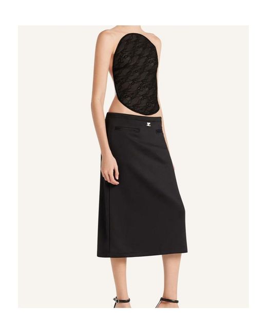 Courreges Black Courrges Interlock Tracksuit Skirt