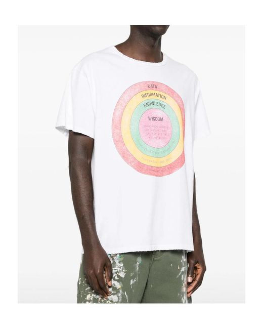 GALLERY DEPT. White Wisdom Graphic T-Shirt for men
