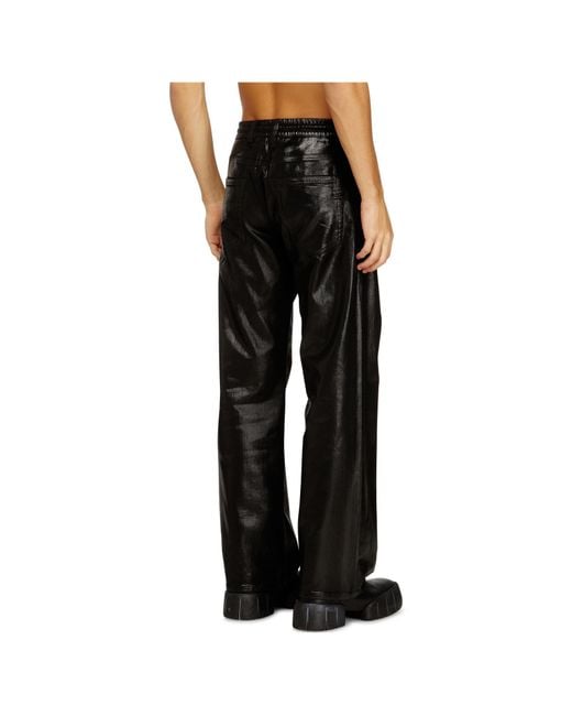 DIESEL Black 2080 D-Reel Trousers for men