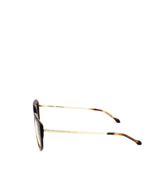 Isabel Marant White Full-Rimmed Glasses (With Non-Prescription Lenses)