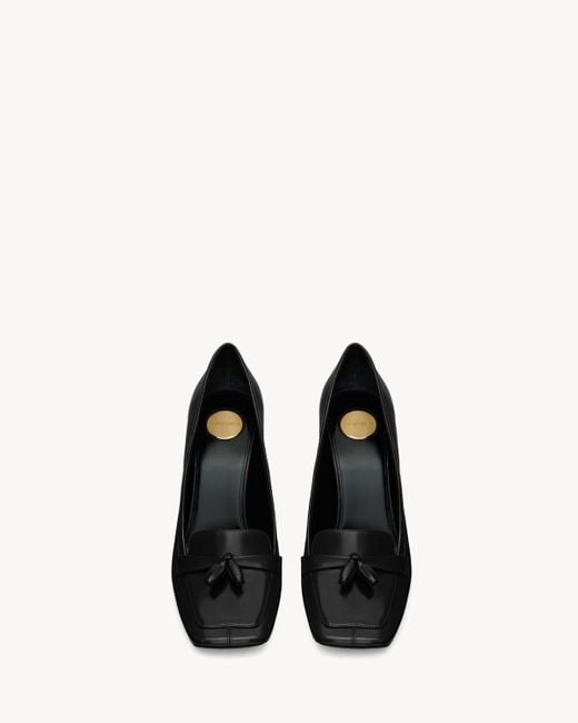 Saint Laurent Black Chloé Square Toe Pumps