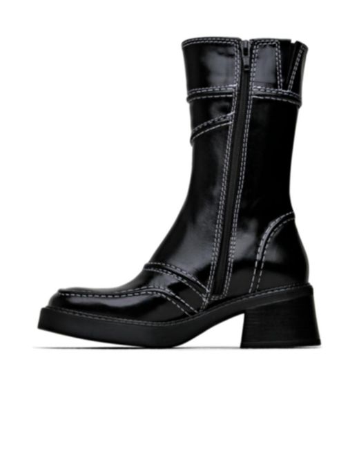 Miista Black Zipper Boots
