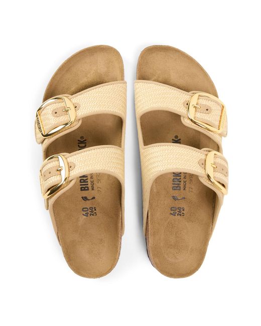 Birkenstock Metallic Arizona Buckle Flat Sandals