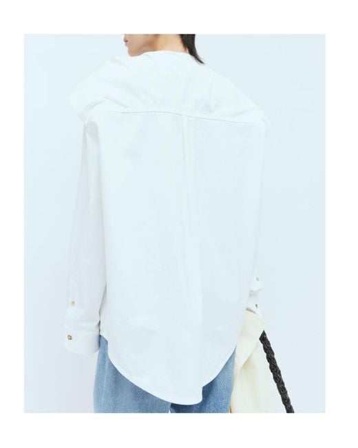 Bottega Veneta Blue Knot Detailed Compact Shirt