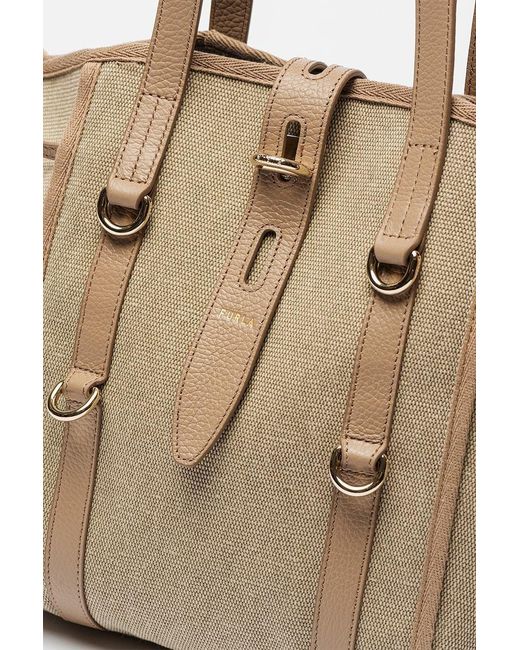 Furla Natural Twist-Lock Tote Bag