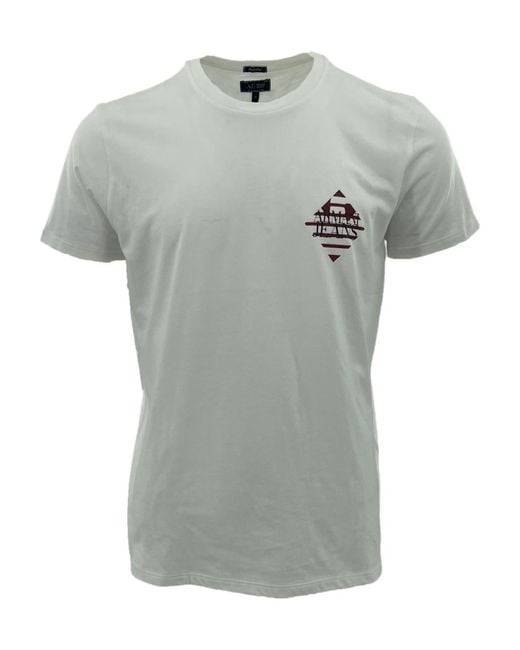 Armani Jeans Gray Item O-Neck Short-Sleeved T-Shirt for men