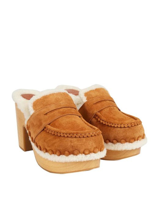 Chloé Natural Mules And Clogs