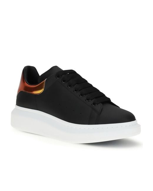 McQueen Black Oversized Low-Top Sneakers for men