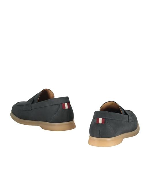 Bally Blue Round-Toe Loafers for men