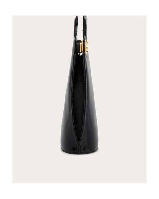 Ferragamo Black Wanda Mini Top Handle Bag