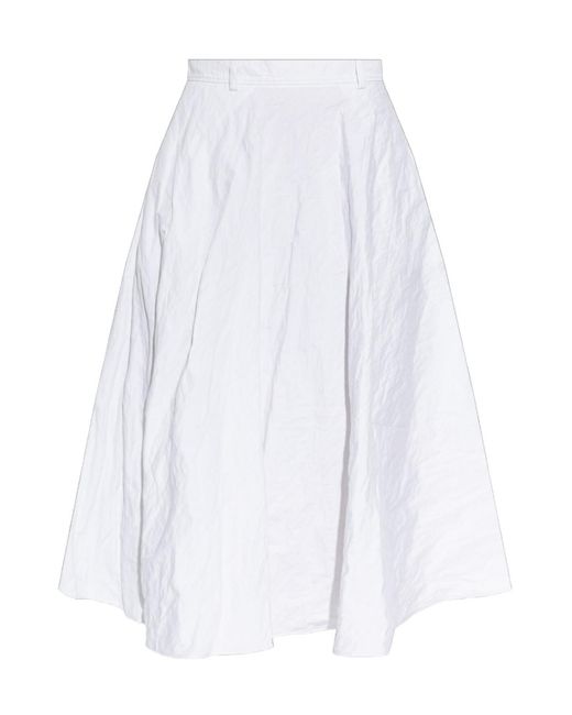 Moschino White Flared Skirt
