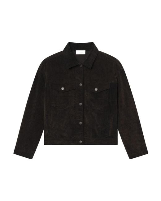 FRAME Black Corduroy Casual Jacket