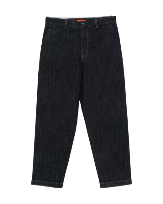 Barena Blue High-Waisted Straight-Leg Jeans for men