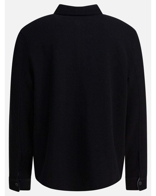 Vince Blue Button Pocket Overshirt for men