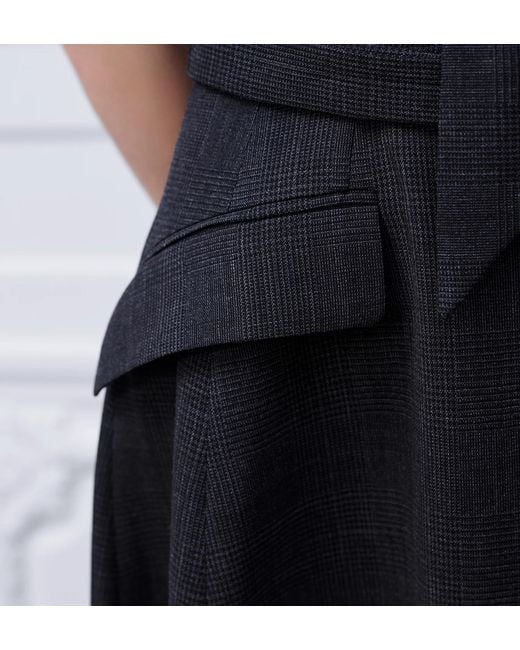 Dior Black Mid-Length Dress With Ascot-Effect Tied Collar