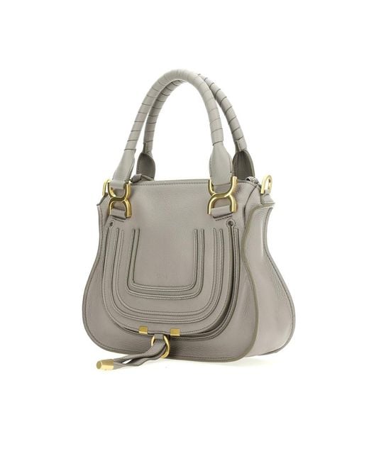 Chloé Gray Chloé Marcie Small Tote Bag
