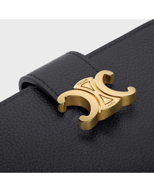 Céline Black Accordeon Card Holder Nino
