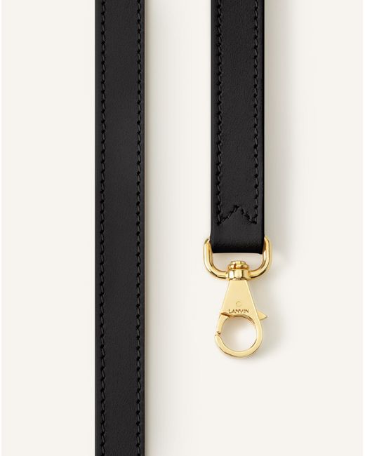 Lanvin Black Compagnon Leather Shoulder Bag
