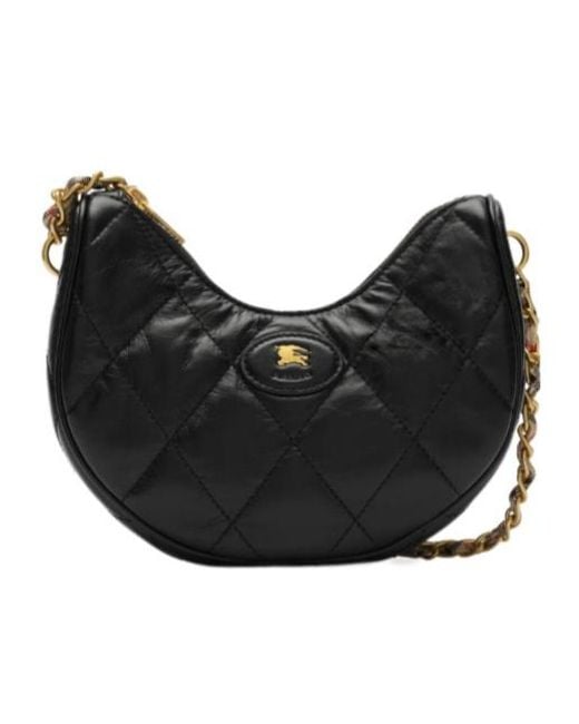 Burberry Black Horseshoe Chain Bag