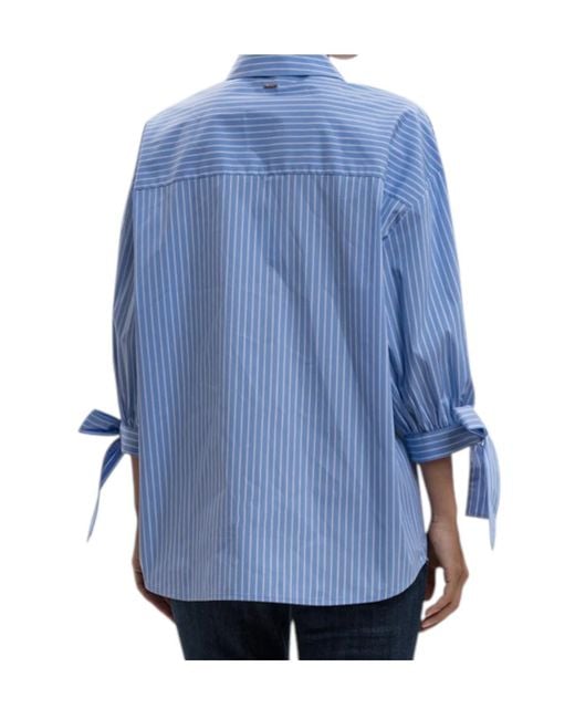 Twinset Blue Striped Shirt