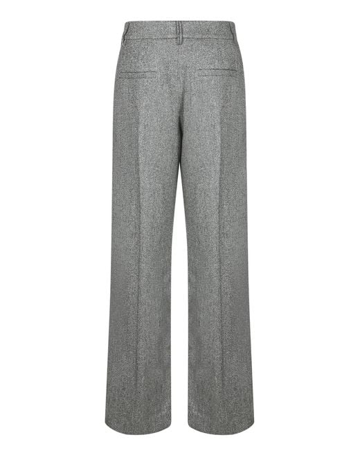 Brunello Cucinelli Gray Casual Pants With Belt Loops