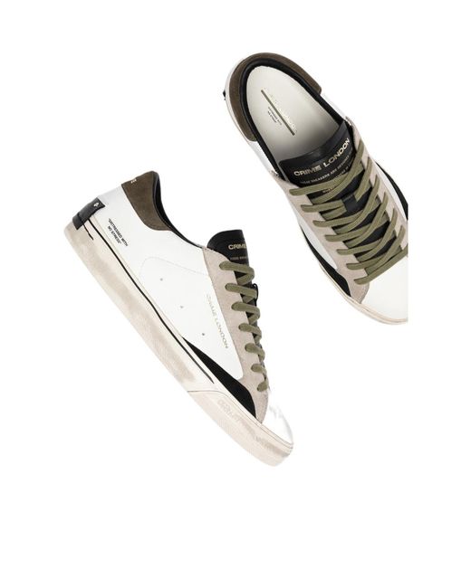 Crime London Multicolor Distressed 2.0 Sneakers for men