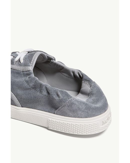 Moncler Gray Vera Leisure Suede Sneakers for men