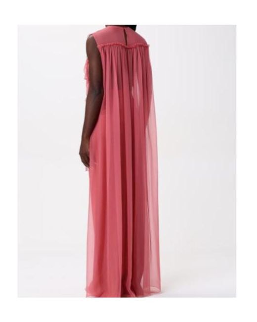 Alberta Ferretti Pink Ruffled Top
