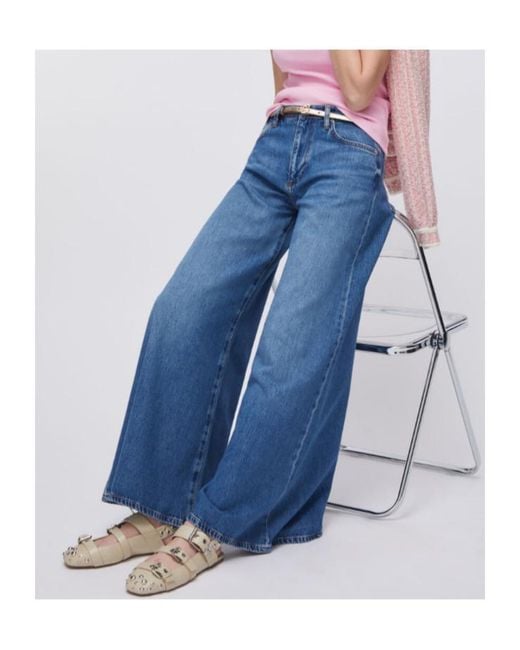 Liu Jo Blue High-Waisted Super-Flared Jeans