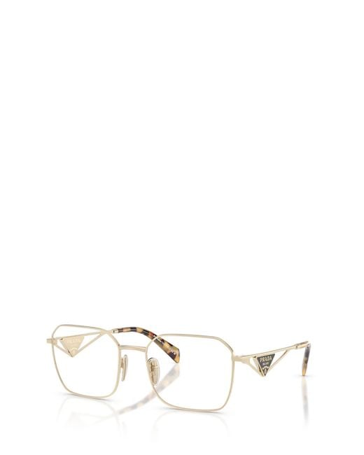 Prada Natural Eyewear Square Frame Glasses