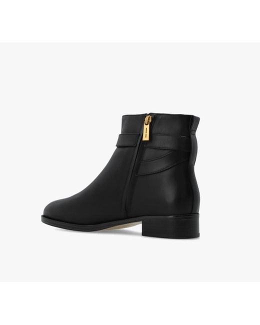 MICHAEL Michael Kors Black Round-Toe Ankle Boots