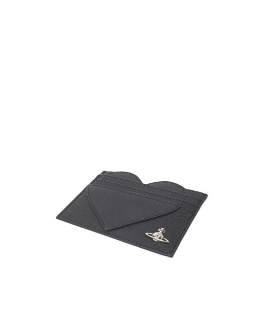 Vivienne Westwood Blue Heart-Shaped Card Holder