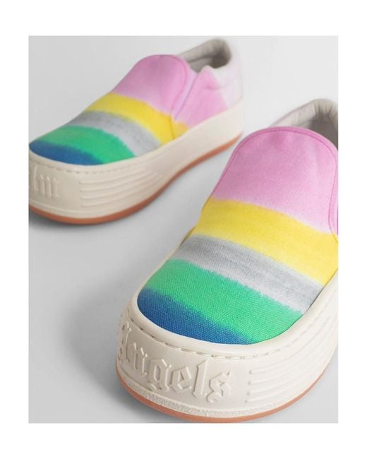 Palm Angels Multicolor Printed Slip-On Sneakers for men