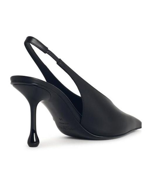 Jimmy Choo Blue Isa 80 Slingback Pointed-Toe Pumps