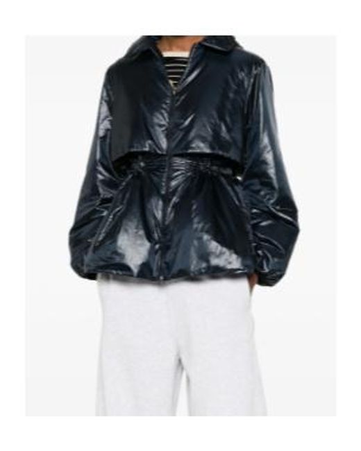 Herno Blue Long-Sleeved Cotton-Padded Jacket