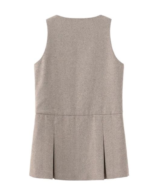 Marissa Chiara Gray Sleeveless Dress