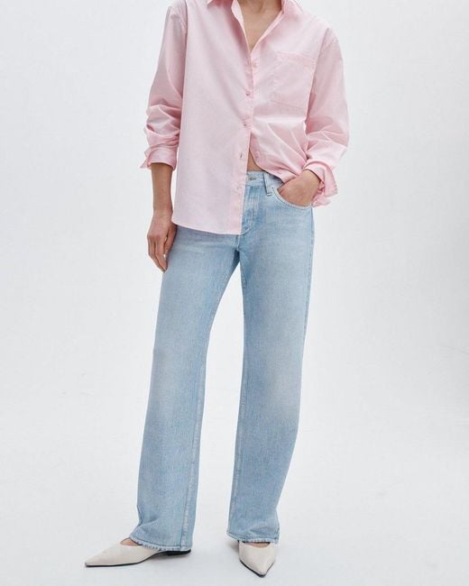 Rag & Bone Blue Rb Miramar Cam Relaxed Straight Leg Jeans
