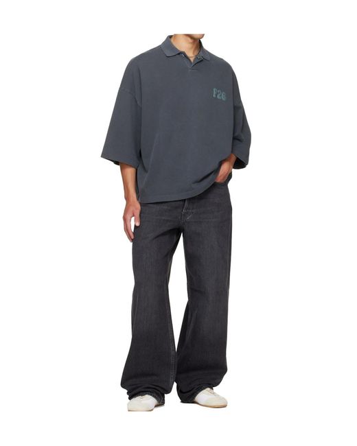 Fear Of God Blue Short-Sleeved Polo Shirt for men