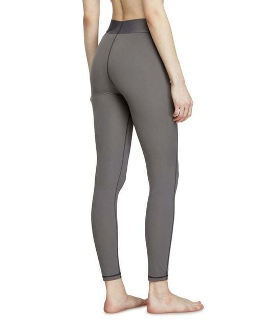 DIESEL Gray Adeline Logo-Waistband Leggings
