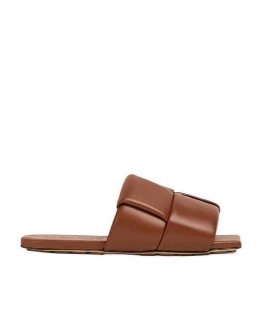 Bottega Veneta Brown Padded Slip-On Sandals