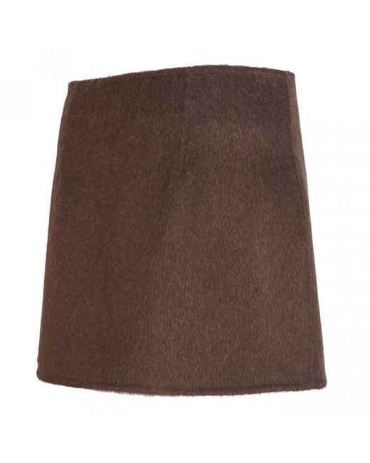 P.A.R.O.S.H. Brown Wrap Skirt