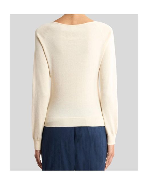 Etro Natural Paisley-Motif Long-Sleeved T-Shirt