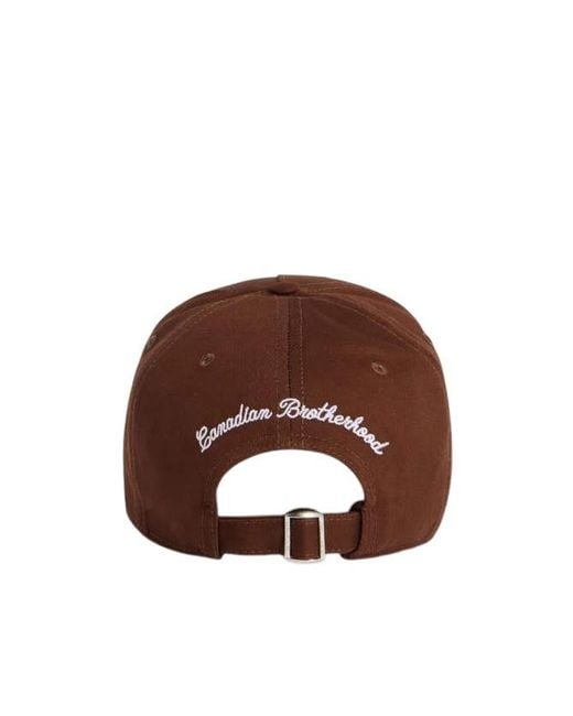 DSquared² Brown Logo Embroidered Baseball Cap for men