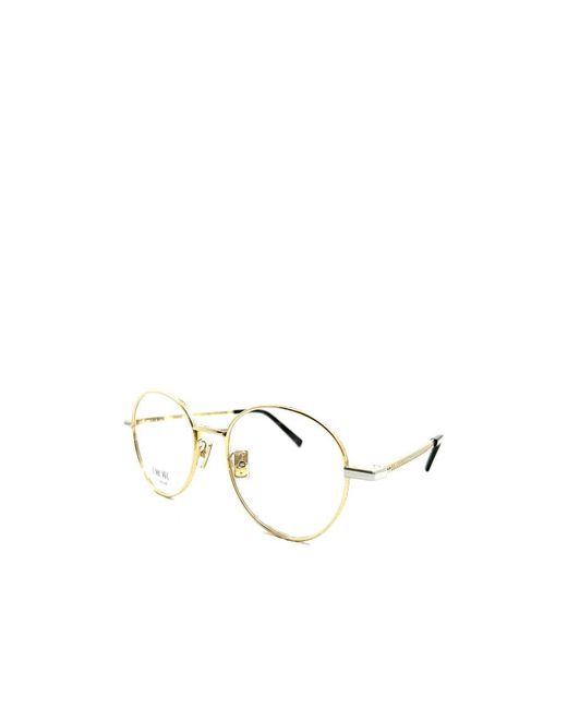 Dior White Eyewear Round-Frame Glasses for men